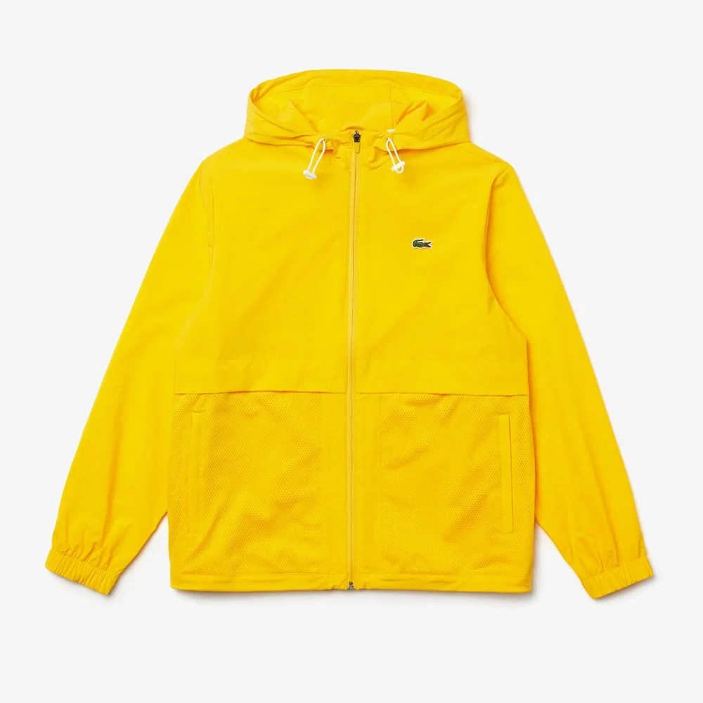 Lacoste men’s sport hooded taffeta lined windbreaker size 6 xl